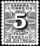 Spain - 1931 - Numbers - 5 CTS - Black - Spain, Numbers - Edifil 592 - Delivery Law - 0